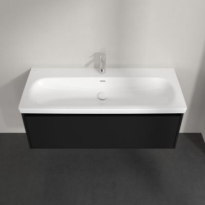 Villeroy & Boch Skyla szafka 117,2x43,9x43,6 cm podumywalkowa wisząca Volcano Black C79200VL