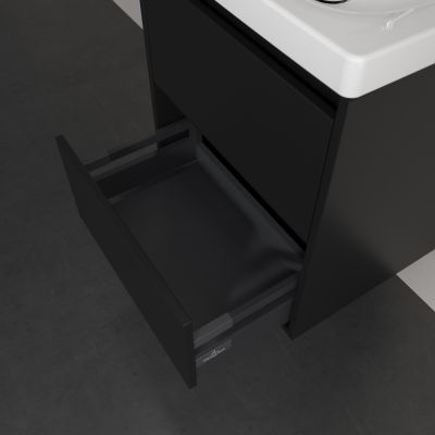 Villeroy & Boch Skyla szafka 52,2x42,4x59,6 cm podumywalkowa wisząca Volcano Black C79300VL