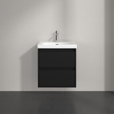 Villeroy & Boch Skyla szafka 57,2x43,9x59,6 cm podumywalkowa wisząca Volcano Black C79400VL
