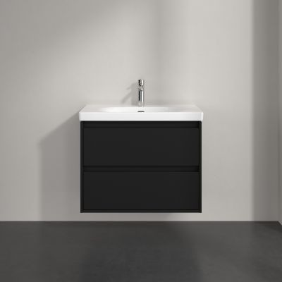 Villeroy & Boch Skyla szafka 77,2x43,9x59,6 cm podumywalkowa wisząca Volcano Black C79600VL