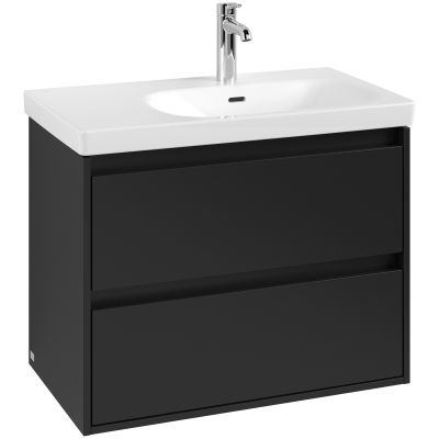 Villeroy & Boch Skyla szafka 77,2x43,9x59,6 cm podumywalkowa wisząca Volcano Black C79700VL