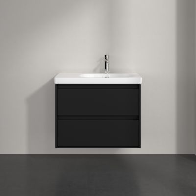 Villeroy & Boch Skyla szafka 77,2x43,9x59,6 cm podumywalkowa wisząca Volcano Black C79700VL