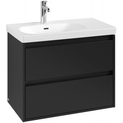 Villeroy & Boch Skyla szafka 77,2x43,9x59,6 cm podumywalkowa wisząca lewa Volcano Black C79800VL