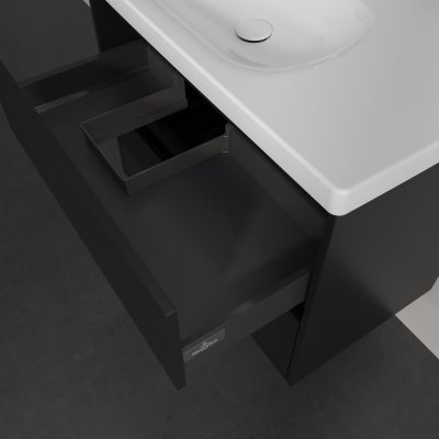 Villeroy & Boch Skyla szafka 77,2x43,9x59,6 cm podumywalkowa wisząca lewa Volcano Black C79800VL