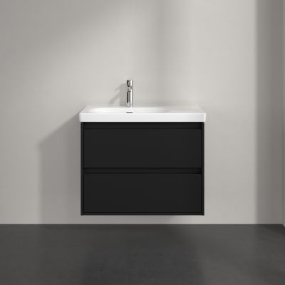 Villeroy & Boch Skyla szafka 77,2x43,9x59,6 cm podumywalkowa wisząca lewa Volcano Black C79800VL