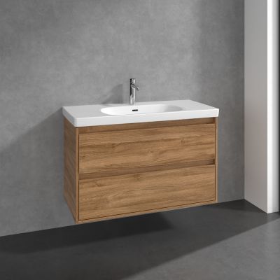 Villeroy & Boch Skyla szafka 97,2x43,9x59,6 cm podumywalkowa wisząca Oak Kansas C79900RH