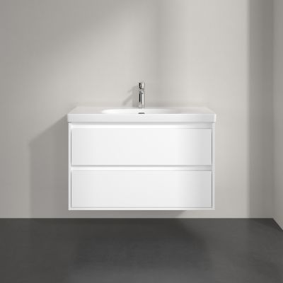 Villeroy & Boch Skyla szafka 97,2x43,9x59,6 cm podumywalkowa wisząca Brilliant White C79900VE