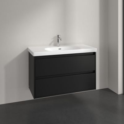 Villeroy & Boch Skyla szafka 97,2x43,9x59,6 cm podumywalkowa wisząca Volcano Black C79900VL