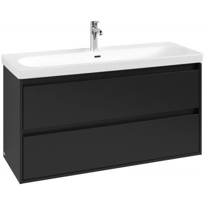 Villeroy & Boch Skyla szafka 117,2x43,9x59,6 cm podumywalkowa wisząca Volcano Black C80000VL