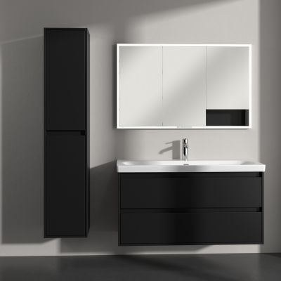 Villeroy & Boch Skyla szafka 35x34,8x170 cm boczna wisząca lewa Volcano Black C80100VL