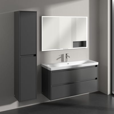 Villeroy & Boch Skyla szafka 35x34,8x170 cm boczna wisząca lewa Graphite C80100VR