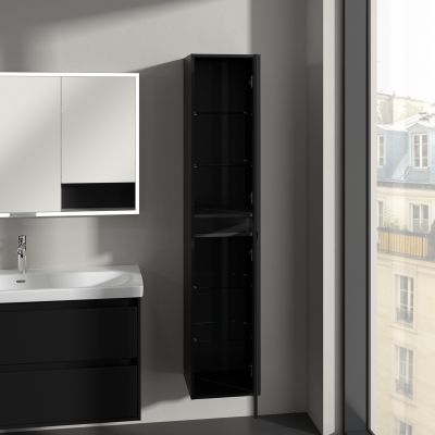 Villeroy & Boch Skyla szafka 35x34,8x170 cm boczna wisząca prawa Volcano Black C80101VL