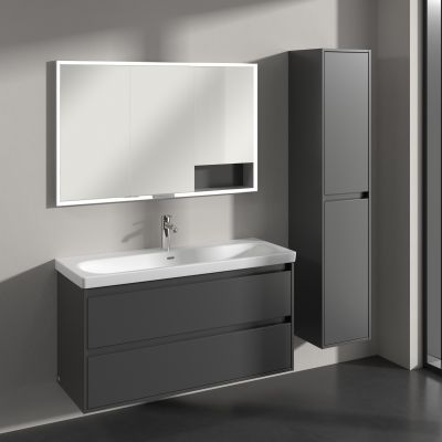 Villeroy & Boch Skyla szafka 35x34,8x170 cm boczna wisząca prawa Graphite C80101VR