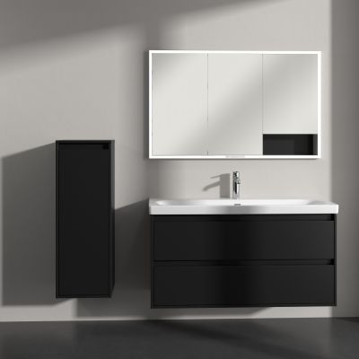 Villeroy & Boch Skyla szafka 35x34,9x100 cm boczna wisząca lewa Volcano Black C80200VL