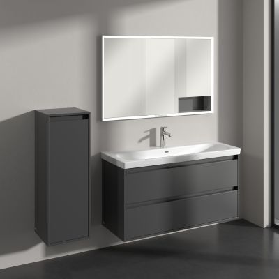 Villeroy & Boch Skyla szafka 35x34,9x100 cm boczna wisząca lewa Graphite C80200VR