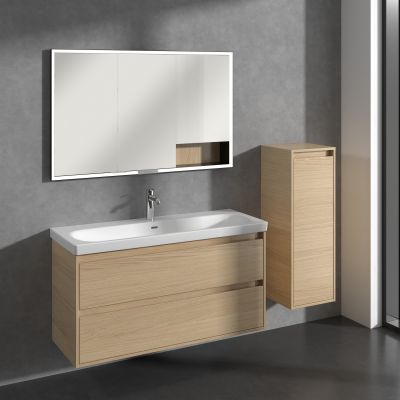 Villeroy & Boch Skyla szafka 35x34,9x100 cm boczna wisząca prawa Nordic Oak C80201VJ