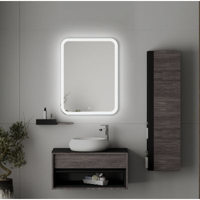 Venti Prima lustro 50x70 cm prostokątne z oświetleniem