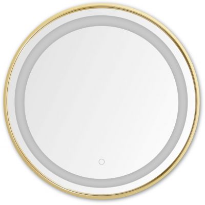 Zuma Line lustro 60 cm okrągłe z oświetleniem transparentny/złoty 003064-030714