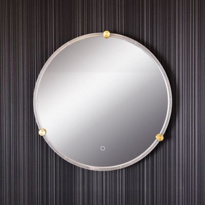 Zuma Line lustro 60x60 cm okrągłe z oświetleniem transparentne 003064-030713