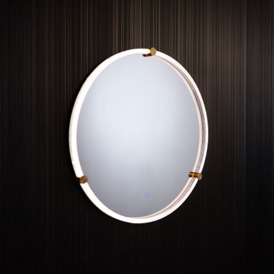 Zuma Line lustro 60x60 cm okrągłe z oświetleniem transparentne 003064-030713