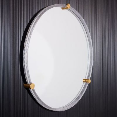 Zuma Line lustro 60x60 cm okrągłe z oświetleniem transparentne 003064-030713