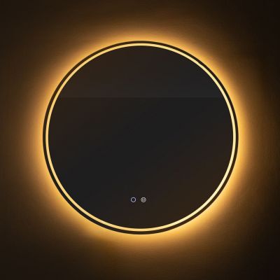 Zuma Line lustro 80x80 cm okrągłe z oświetleniem z matą grzewczą 003064-030826