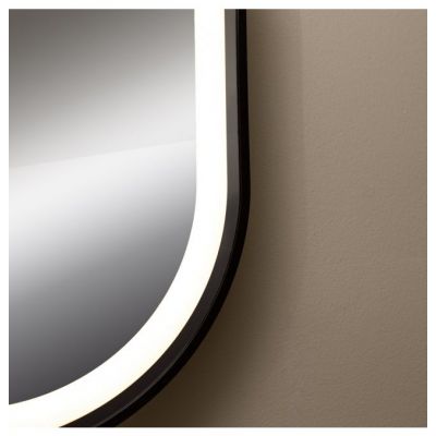 Zuma Line lustro 50x70 cm owalne z oświetleniem czarny 003064-030827