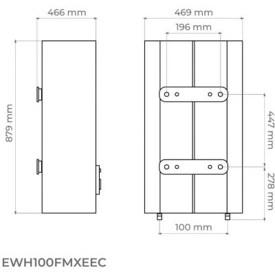 Electrolux pojemnościowy podgrzewacz wody 100 l 2 kW elektryczny EWH100FMXEEC