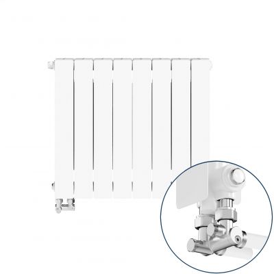 KFA Armatura ADR500 grzejnik pokojowy 57x70,4 cm podłączenie dolne biały 763-083-44