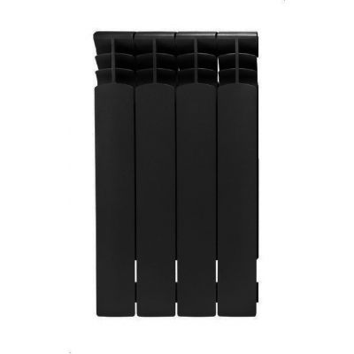 KFA Armatura G500F/4 grzejnik pokojowy 57,2x32,2 cm podłączenie boczne czarny 789-040-81