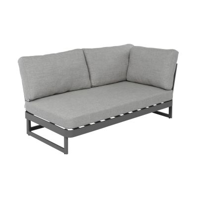 Miloo Home Sue Grey sofa ogrodowa 2-osobowa lewa szary mat/melanż ML10987
