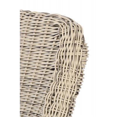 Miloo Home Marina fotel ogrodowy obiadowy ekorattan beżowy ML5660