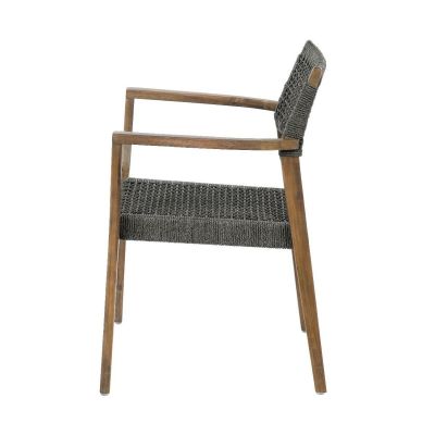 Miloo Home Parado krzesło ogrodowe akacja/szary ML7464