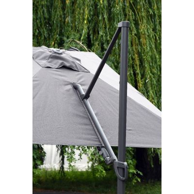 Miloo Home Kos parasol ogrodowy 3x3 m boczny aluminium szary ML9190