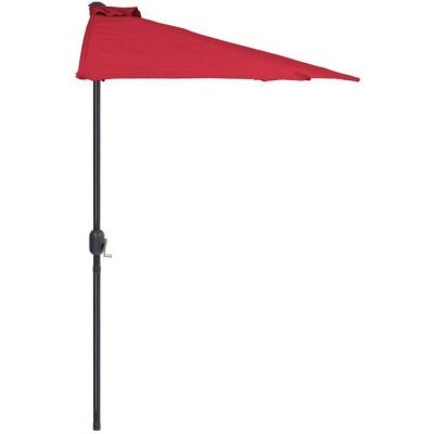 Mirpol Falkon parasol ogrodowy 2,7 m połówka czerwony
