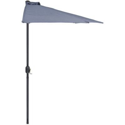 Mirpol Falkon parasol ogrodowy 2,7 m połówka grafitowy