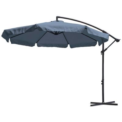 Mirpol Czapla parasol ogrodowy 3 m boczny grafitowy
