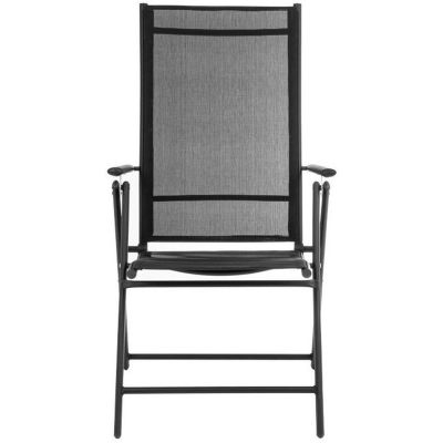 Mirpol Merkury krzesło ogrodowe 7-pozycyjne czarne M7P2