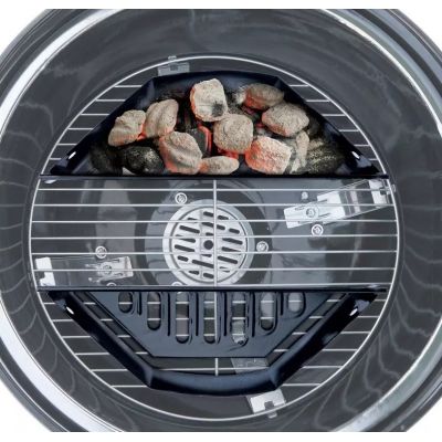 Mirpol grill węglowy wózek kulisty z popielnikiem i pokrywą MIR225J