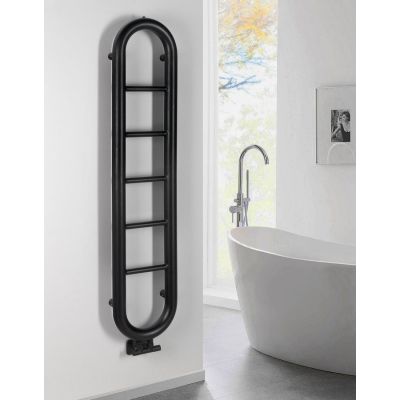Sapho Horizon grzejnik łazienkowy 33x150 cm czarny mat IR195