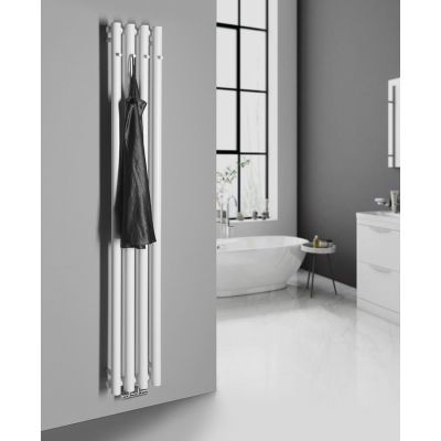 Sapho Pilon grzejnik łazienkowy dekoracyjny 180x27 cm biały IZ121