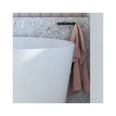 Oltens Vernal haczyk na ręcznik poczwórny czarny mat 80005300