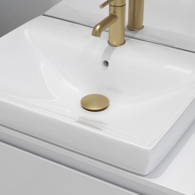 Oltens Halsa korek do umywalki złoto szczotkowane 05100810