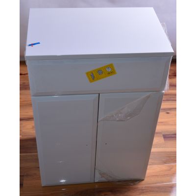 Outlet - Defra Armando szafka boczna stojąca biały połysk 001-B-05002