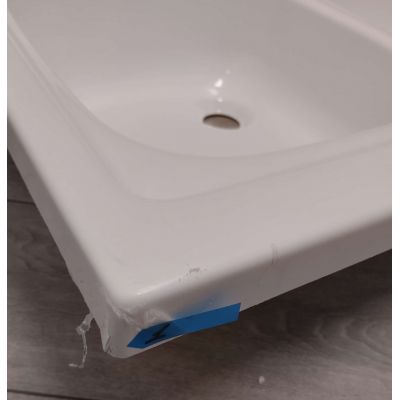 Outlet - Polimat zlewozmywak 80x60 cm akrylowy biały 00581