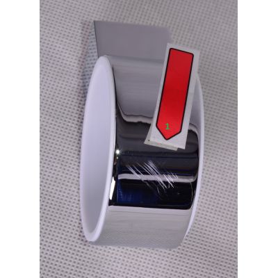 Outlet - Bisk Futura silver dozownik do mydła ścienny chrom 02981