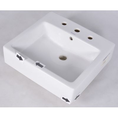 Outlet - Duravit Vero umywalka 50x47 cm prostokątna biała 0452500030