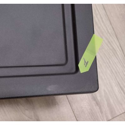 Outlet - Pyramis Camea zlewozmywak granitowy 79x50 cm czarny 070168402