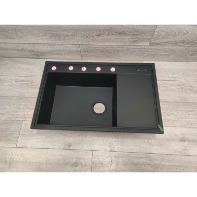 Outlet - Pyramis Camea zlewozmywak z baterią czarny 070168402BE