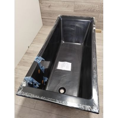 Outlet - Oltens Langfoss wanna prostokątna 170x70 cm czarna 10004300